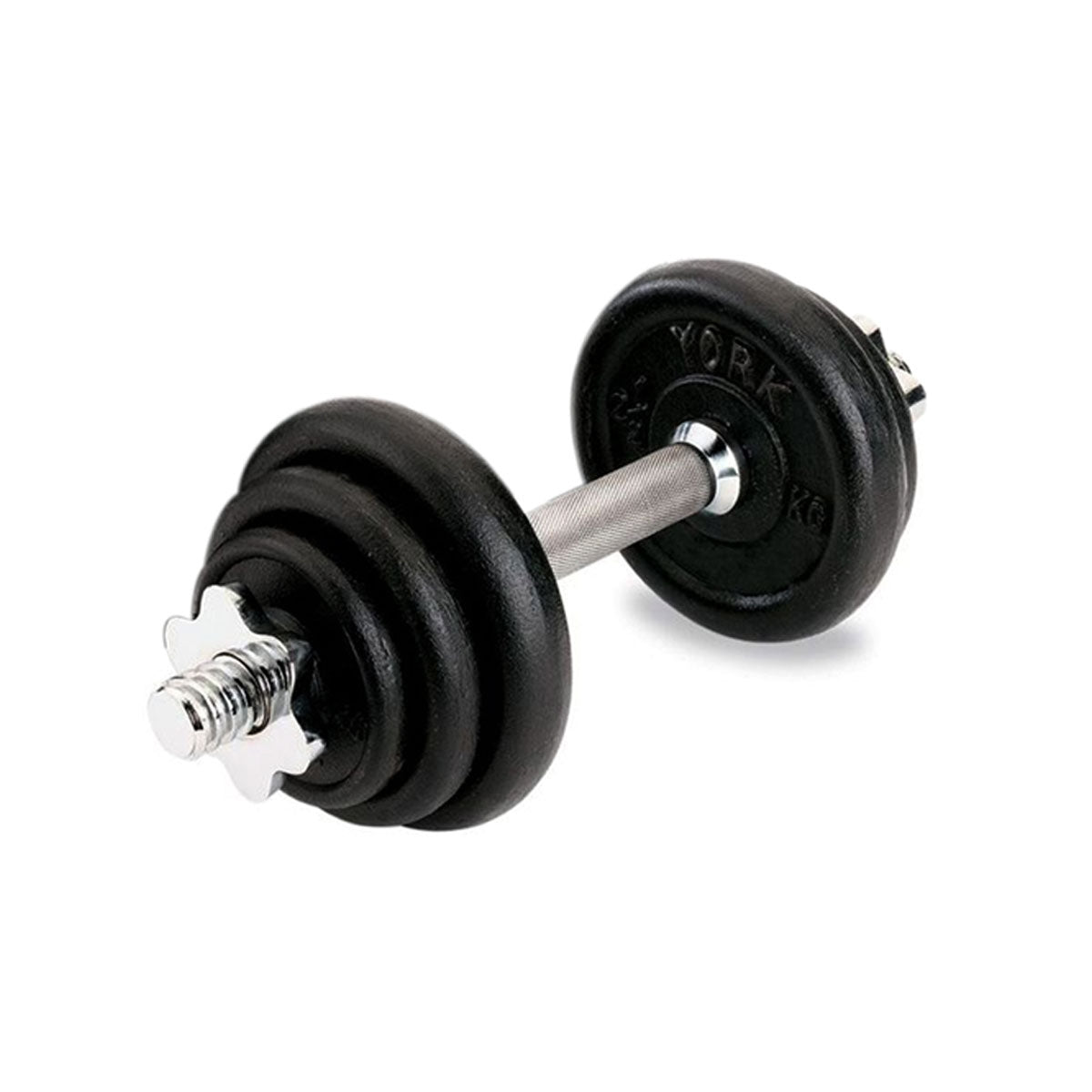 BLACK PAINTED DUMBBELL 1 PIECE SET (5KG)