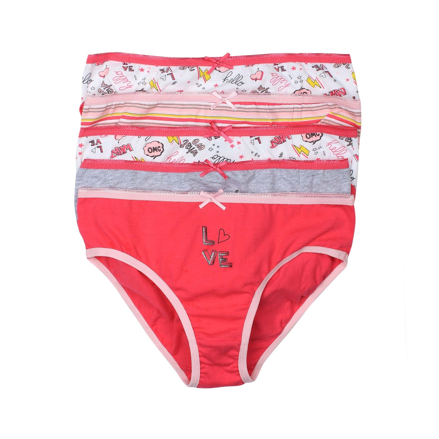 GIRLS BASIC BRIEF 5 PIECES SET