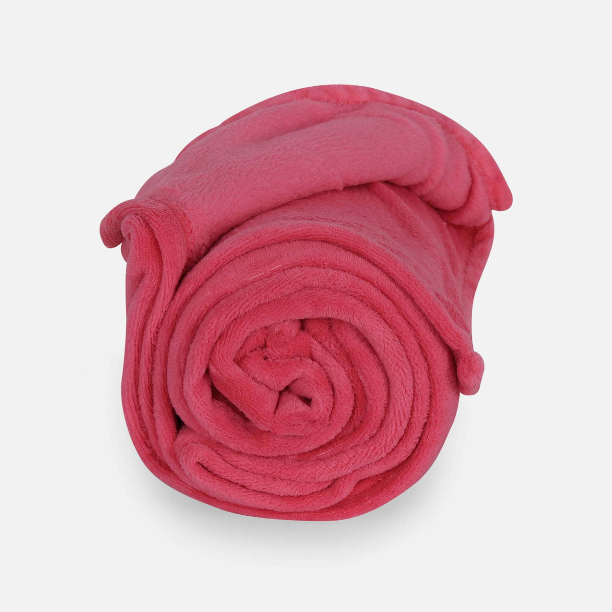 SOLID COLOR CORAL FLEECE BLANKET FUSCHIA 200*220 CM