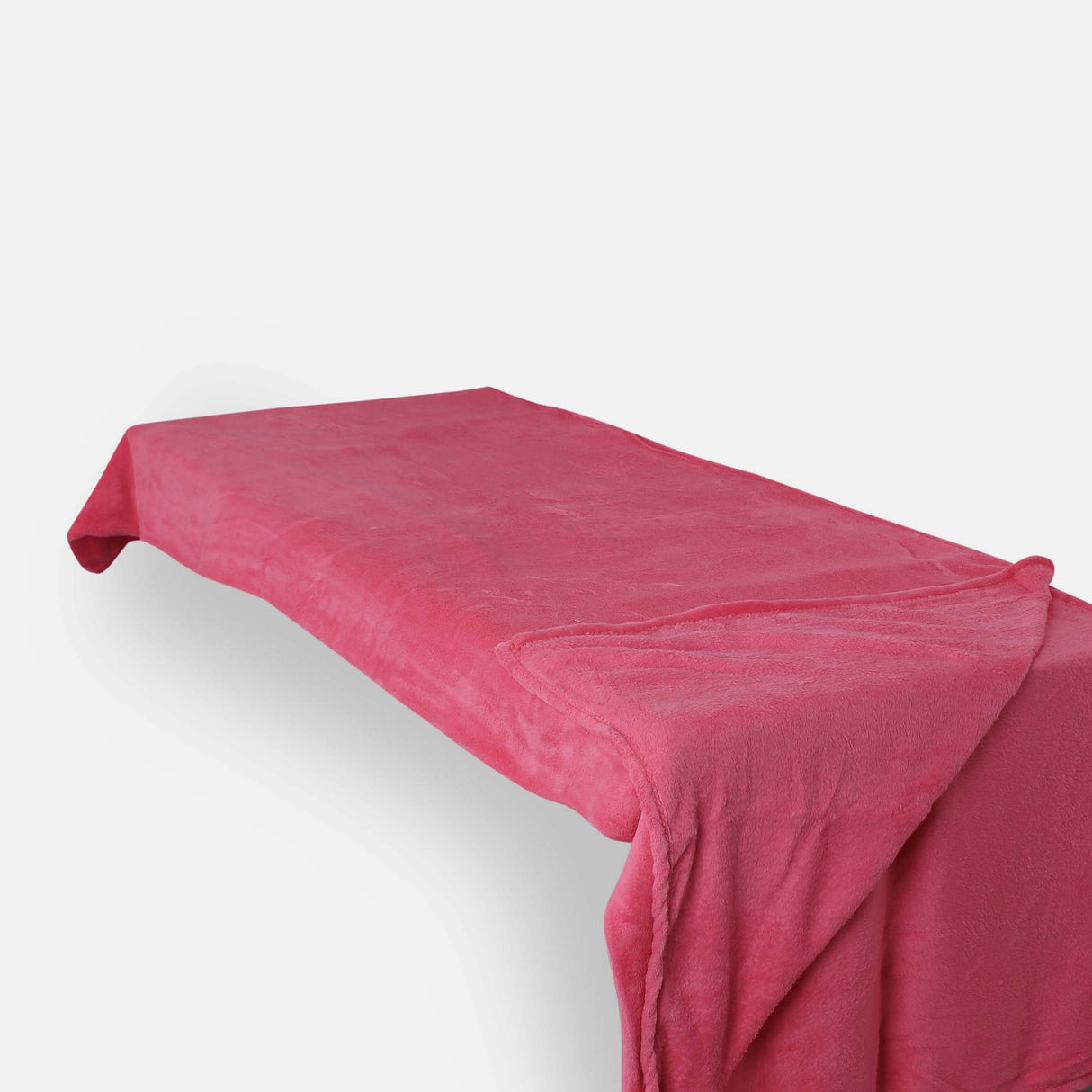 SOLID COLOR CORAL FLEECE BLANKET FUSCHIA 200*220 CM