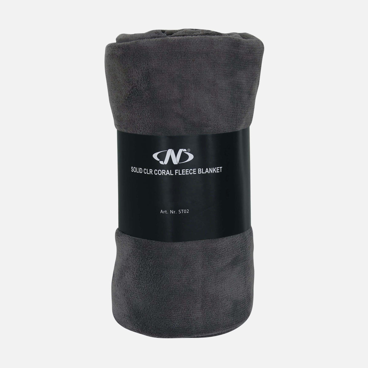 SOLID COLOR CORAL FLEECE BLANKET GREY 200*220 CM