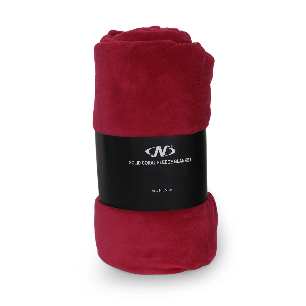 SOLID COLOR CORAL FLEECE BLANKET MAROON 200*220 CM