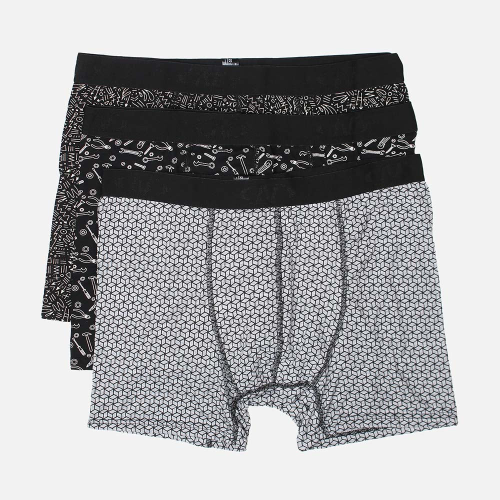 MEN PRINTED BOXER 3 PIECES