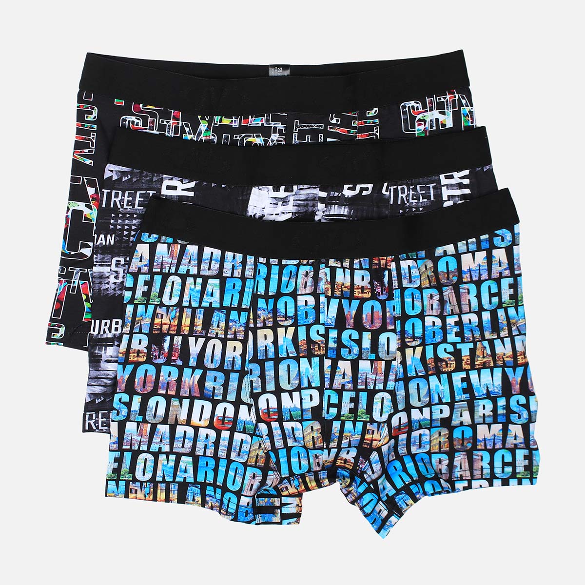 MEN DIGITAL BOXER 3 PIECES