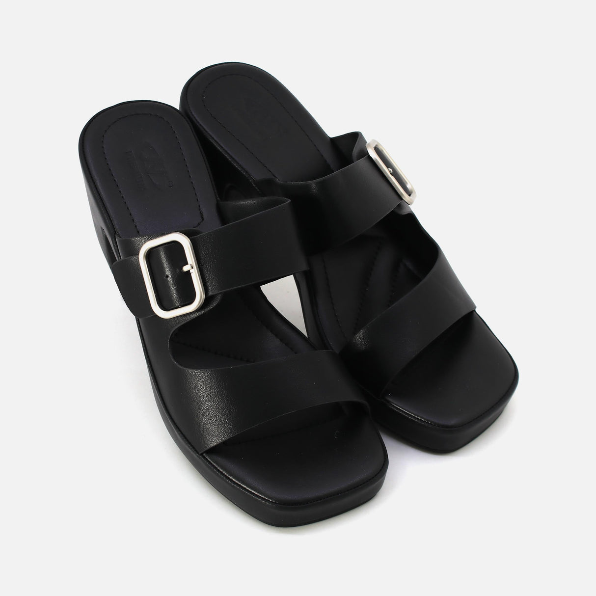 LADIES CASUAL SLIPPERS WITH SQUARE HEELS