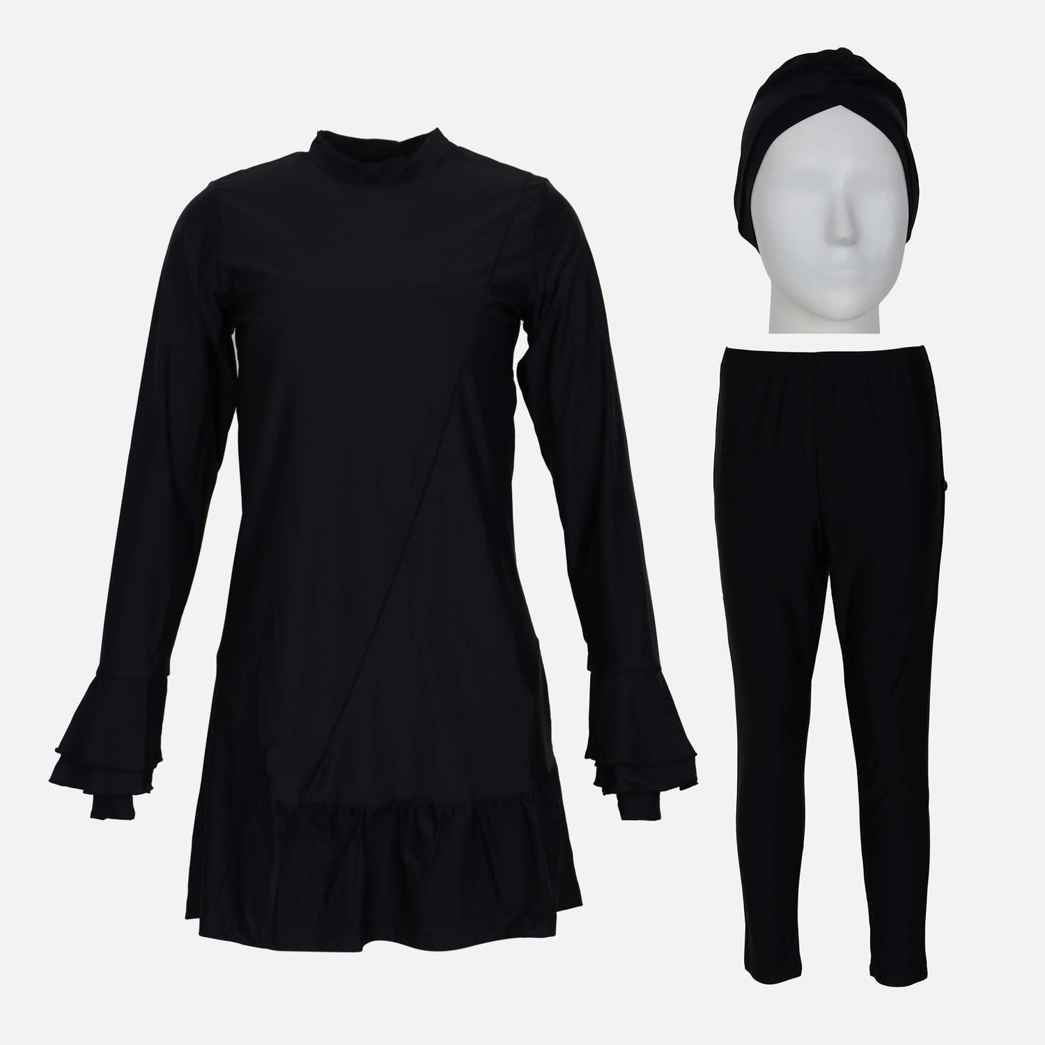 GIRLS ISLAMIC SWIMMING SET PANT+TOP R FIT