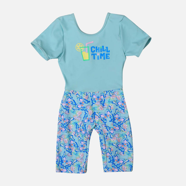 GIRLS BOYLEG SWIMSUIT