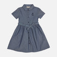 GIRLS DENIM DRESS REGULAR FIT