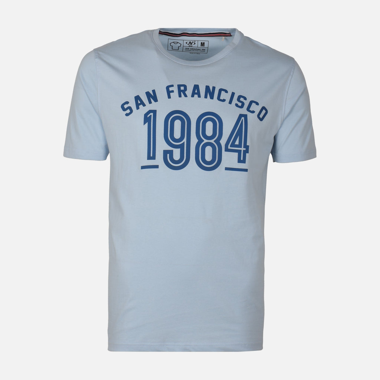 MEN GRAPHIC T-SHIRT ROUND NECK REGULAR FIT