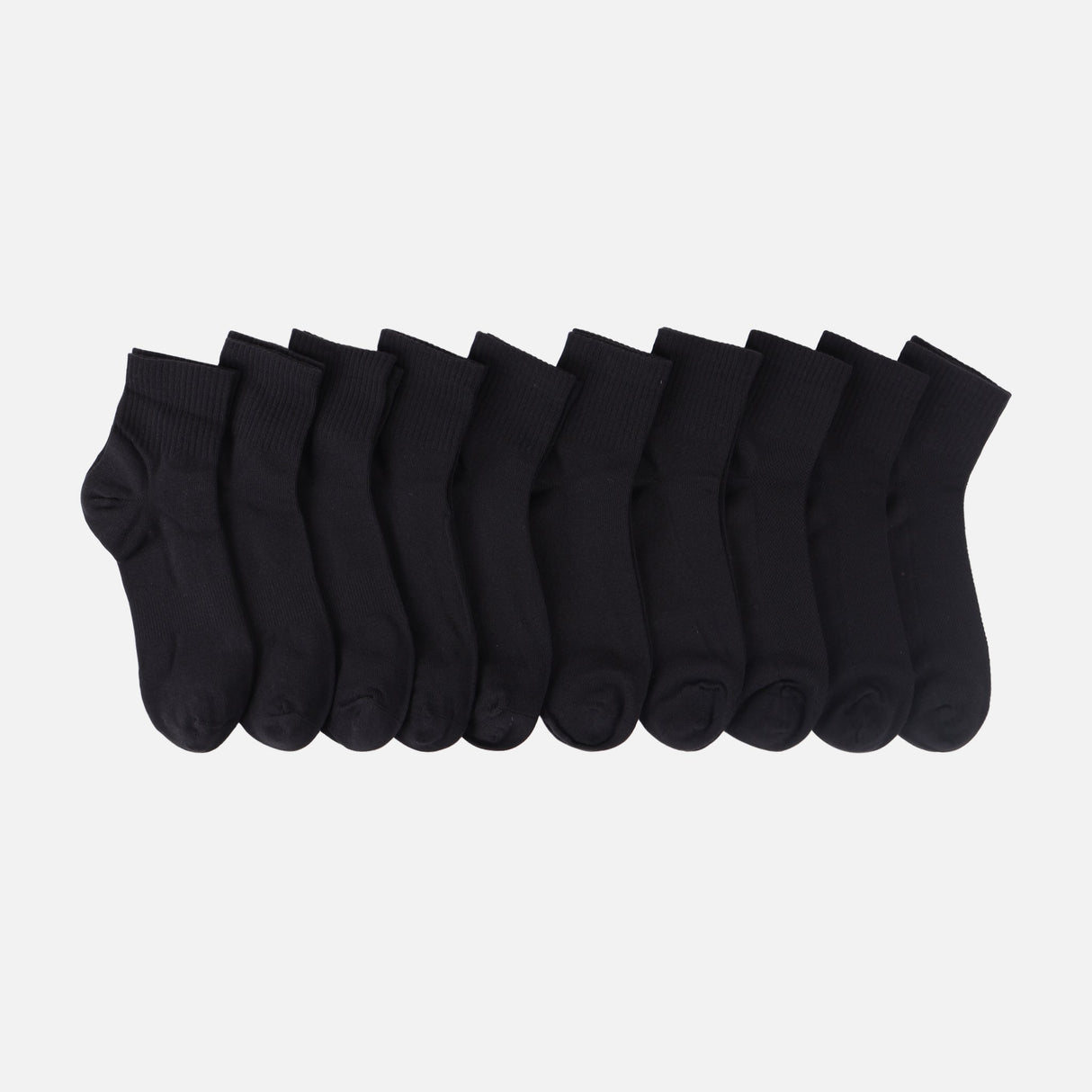 LADIES QUARTER SOCKS 10 PAIRS