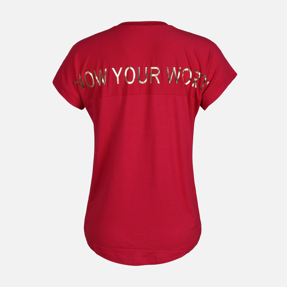 WOMEN VISCOSE LOOSE SHORT SLEEVE TEE