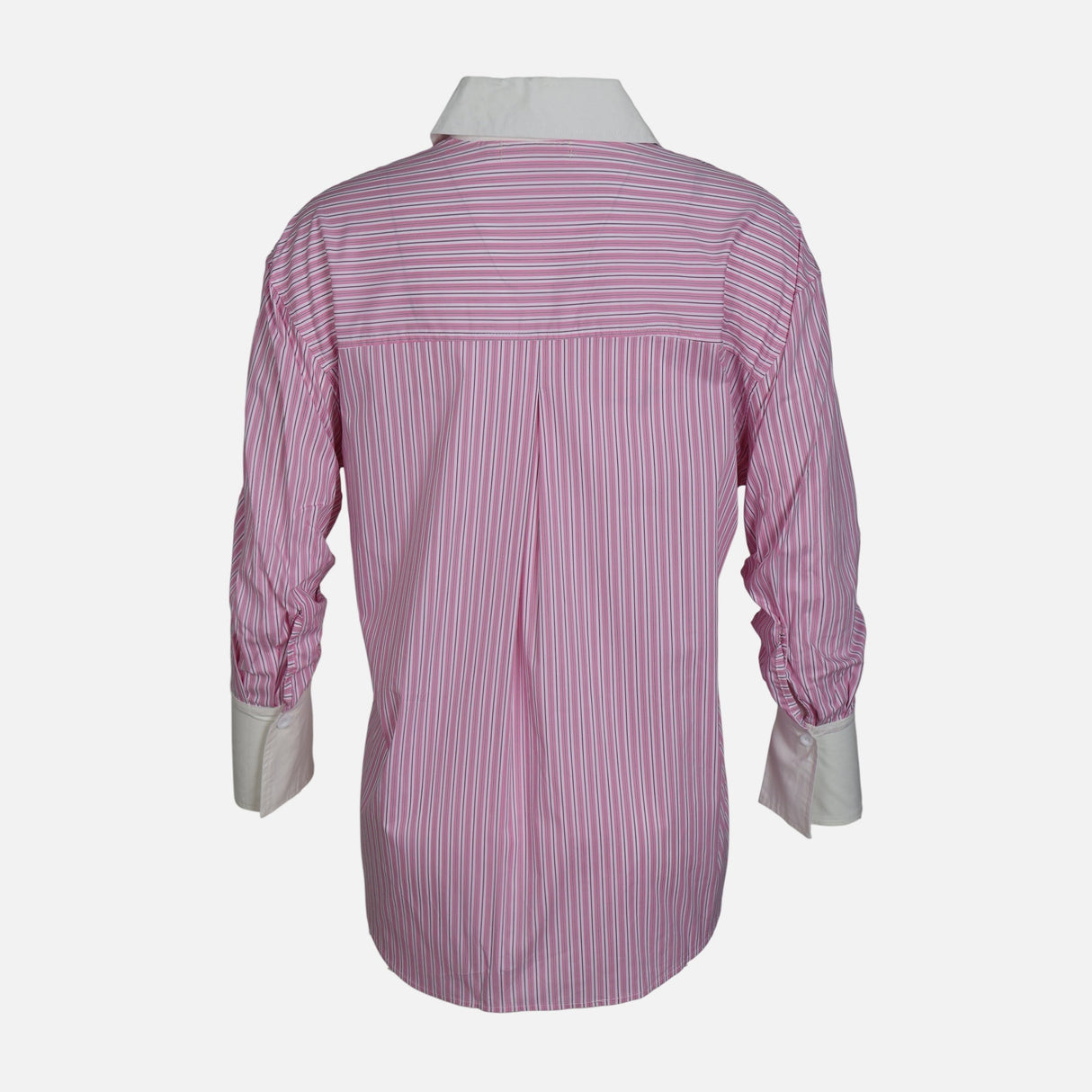 WOMEN LONG SLEEVE LONG STRIPE SHIRT