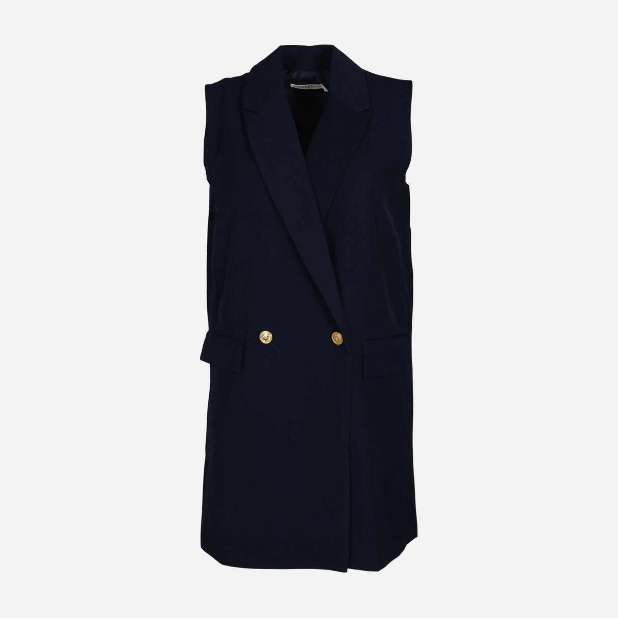 WOMEN SLEEVE LESS LONG BLAZER