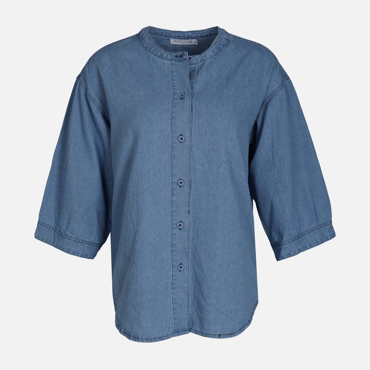 WOMEN 3/4 SLEEVE DENIM SHIRT