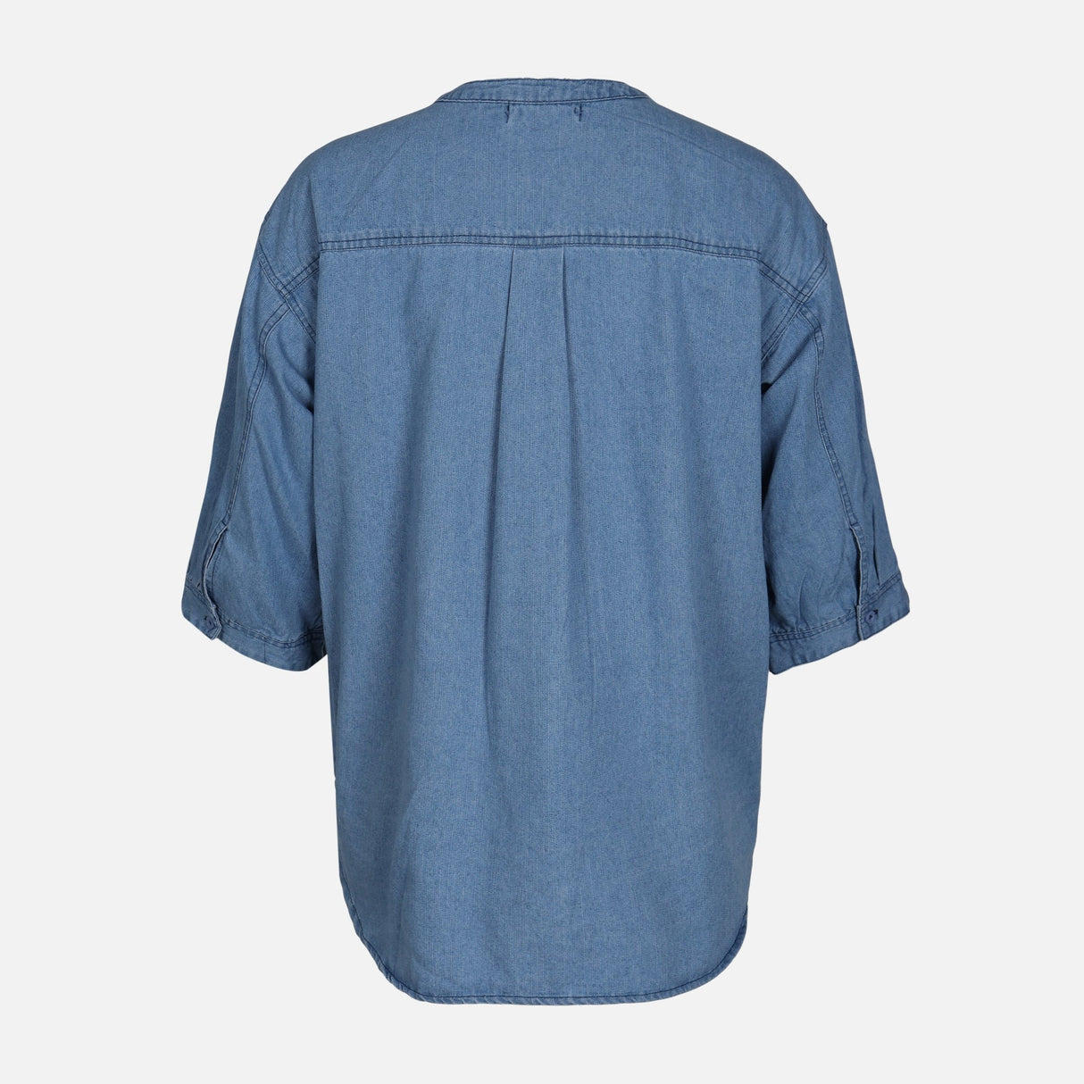WOMEN 3/4 SLEEVE DENIM SHIRT