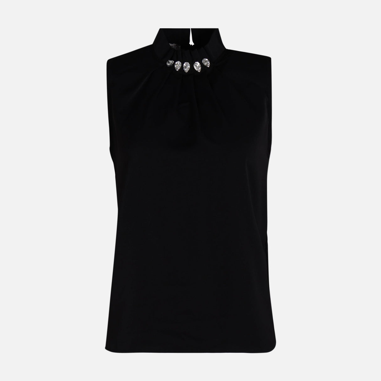 WOMEN SLEEVE LESS WOVEN TOP