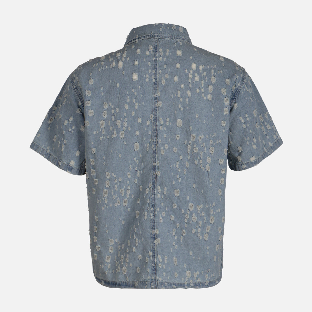 WOMEN SHORT SLEEVE DENIM SHIRT