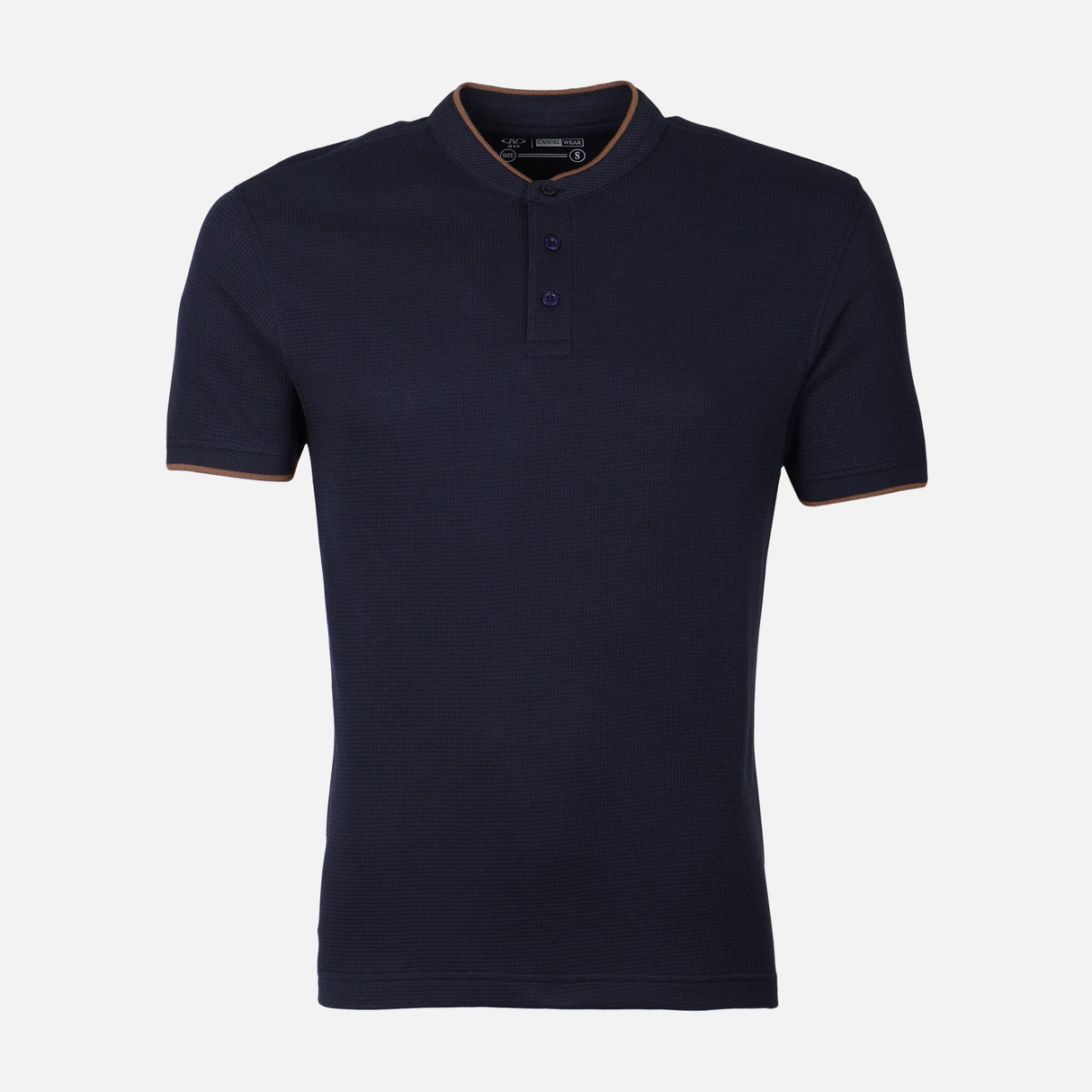 MEN T-SHIRT HENLEY REGULAR FIT