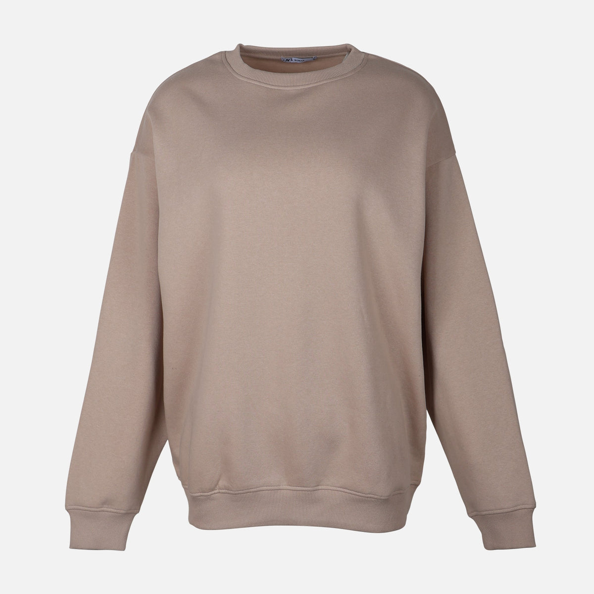WOMEN FLEECE OVERSIZED LONG SWEATSHIRT