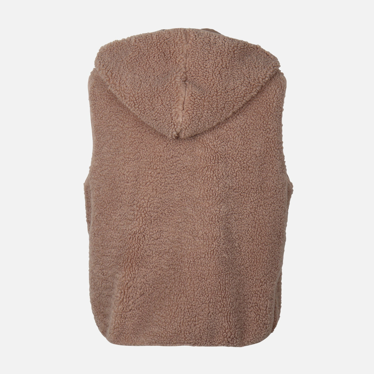 WOMEN SHERPA HOODED VEST