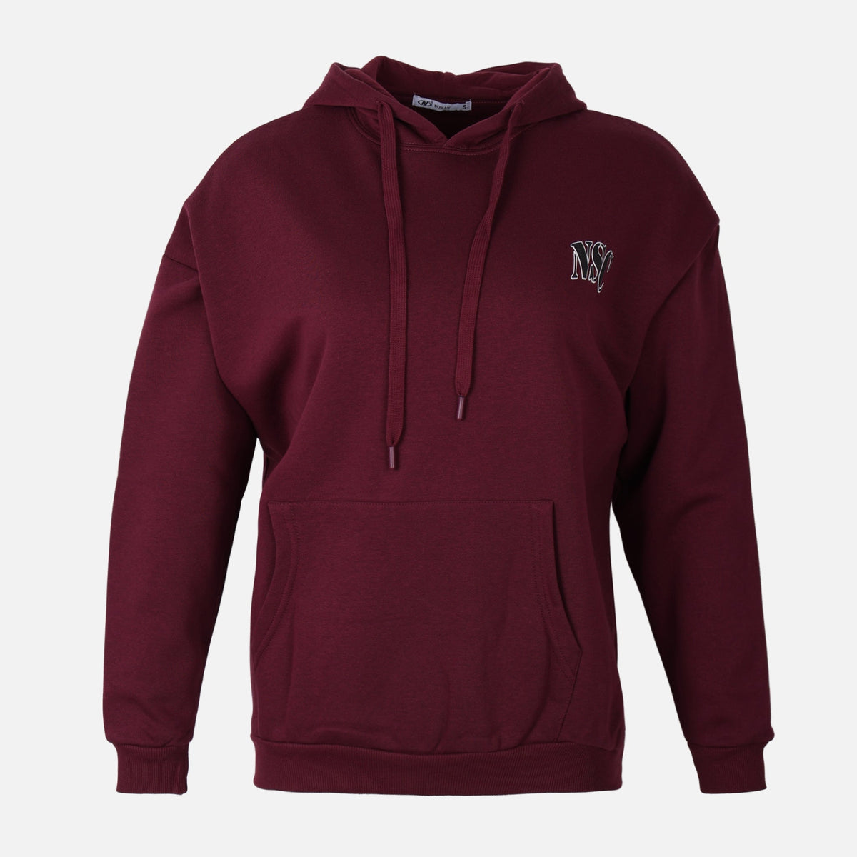 WOMEN BASIC OVERSIZE FLEECE HOODIE