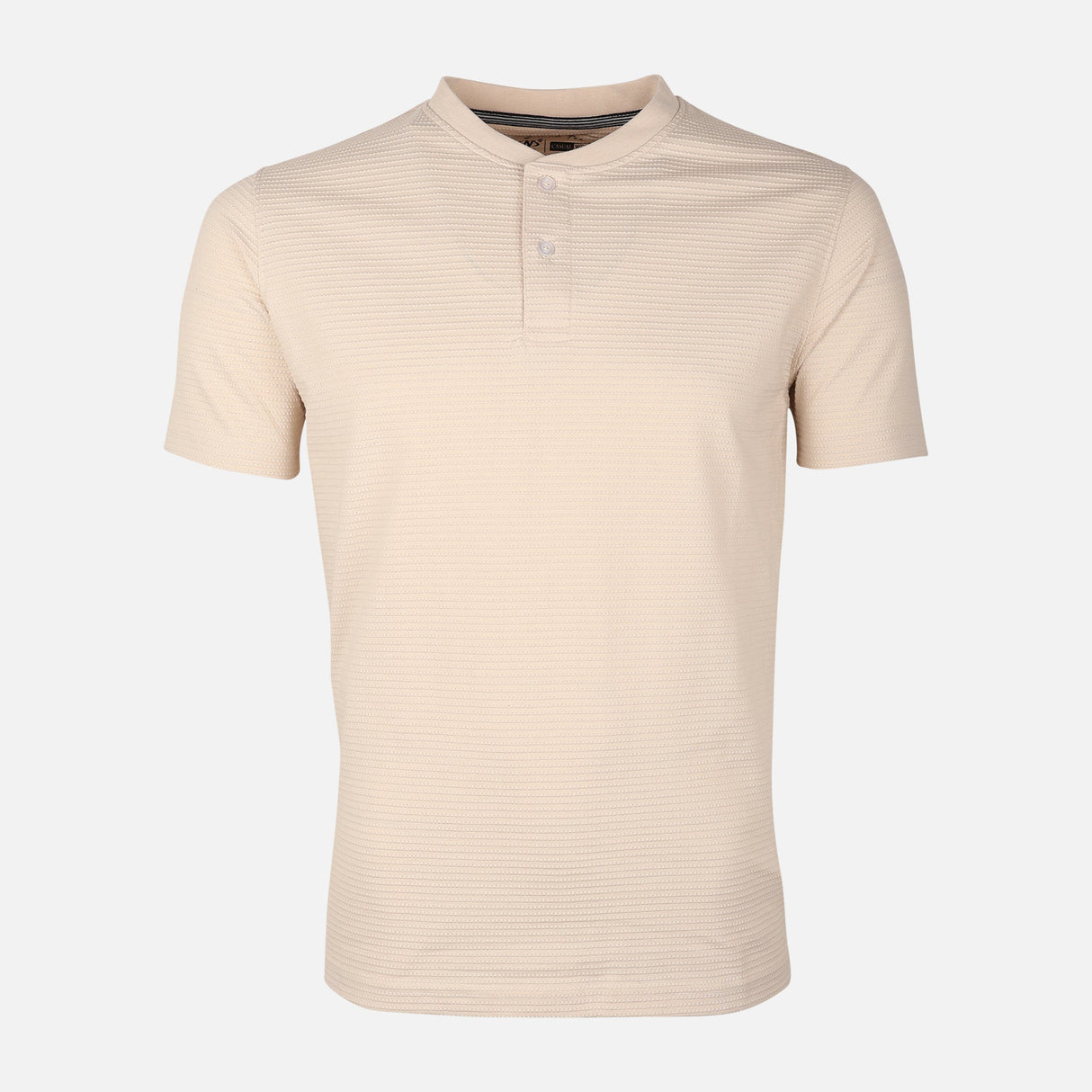 Men Structured Henley T-Shirt