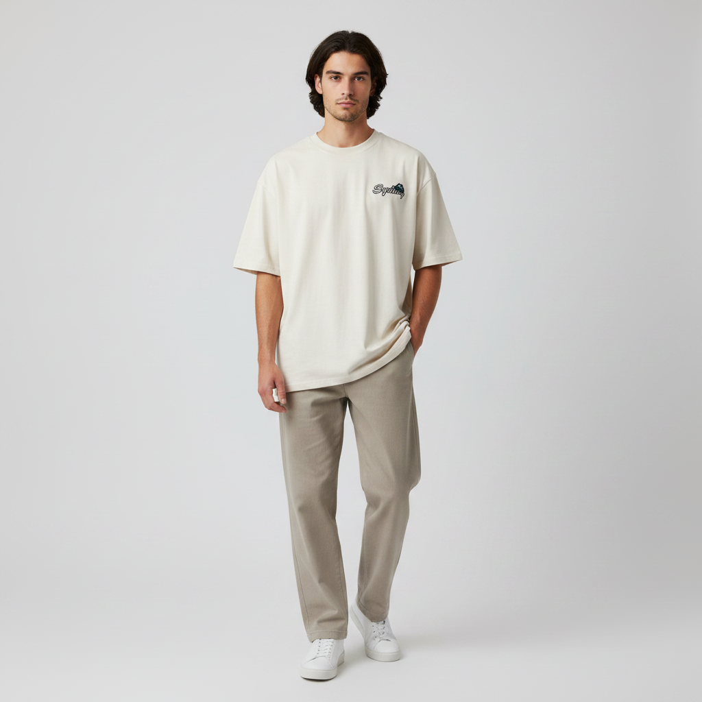 Men Short Sleeve T-Shirt Over Size