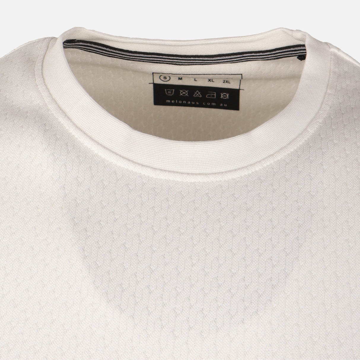 Men Structure T-Shirt Round Neck