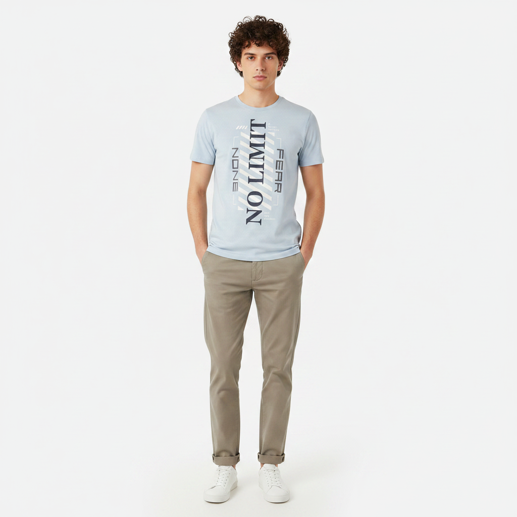 Men Bsc Graphic T-Shirt R-Neck Short Sleeve