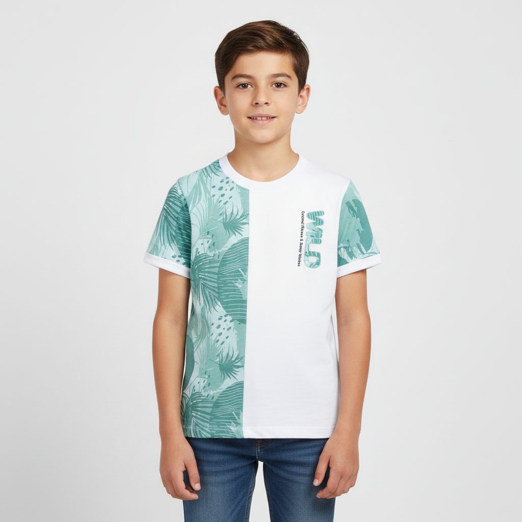 Boys T-Shirt Round Neck Short Sleeve