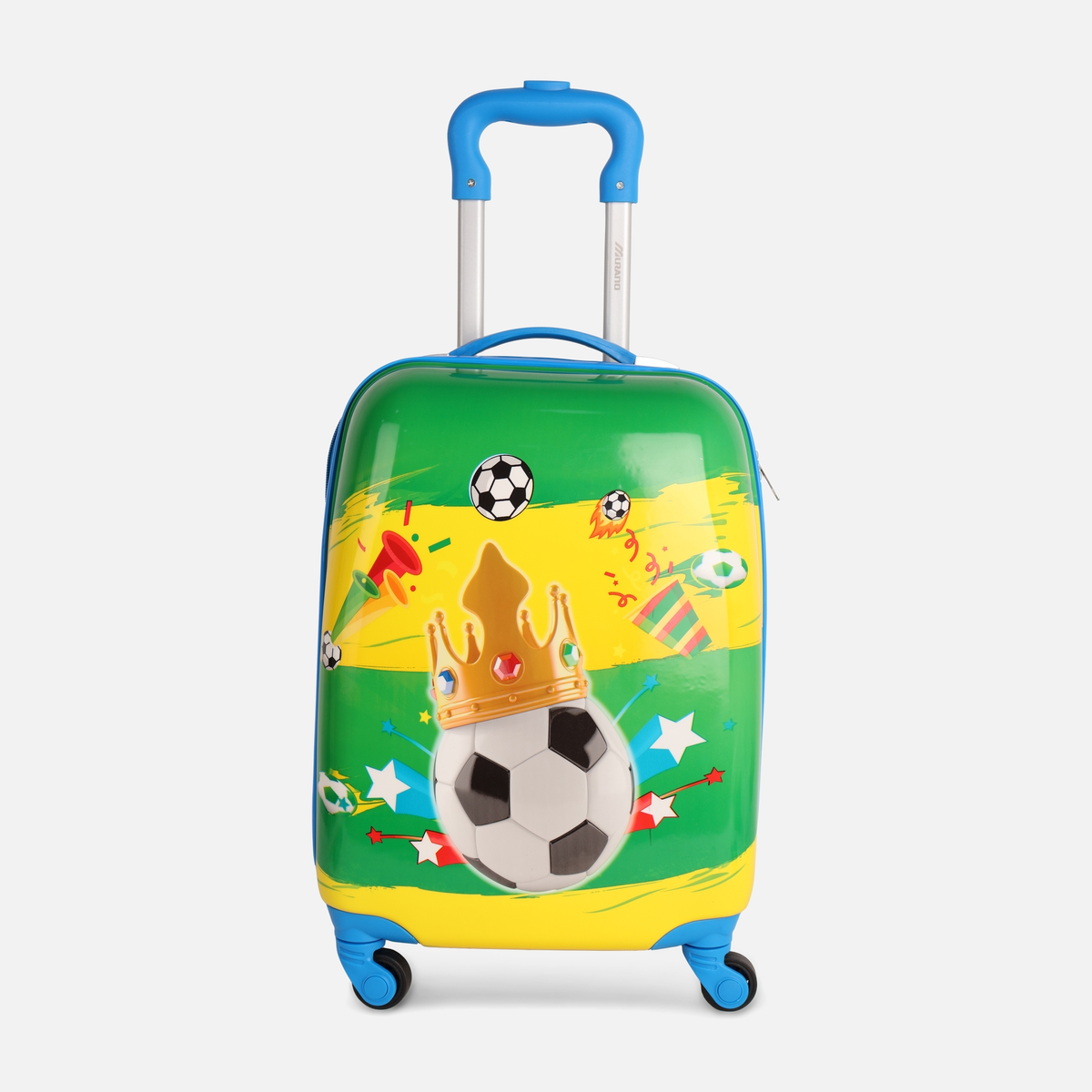 Kids Trolley Suitcase 18 Inch with Football Print