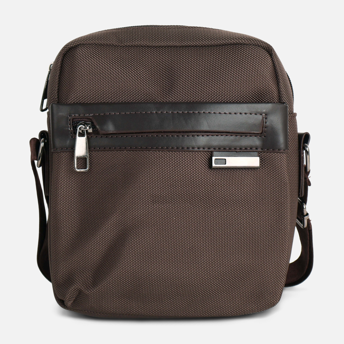 Crossbody Bag for Men with Front Zip Pocket