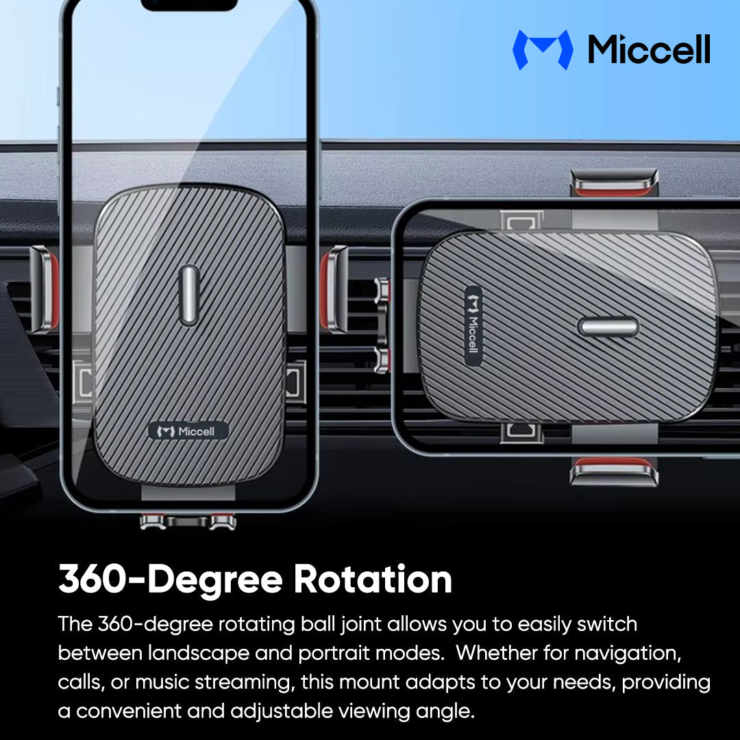 Universal Air Vent Car Phone Holder – 360° Rotation