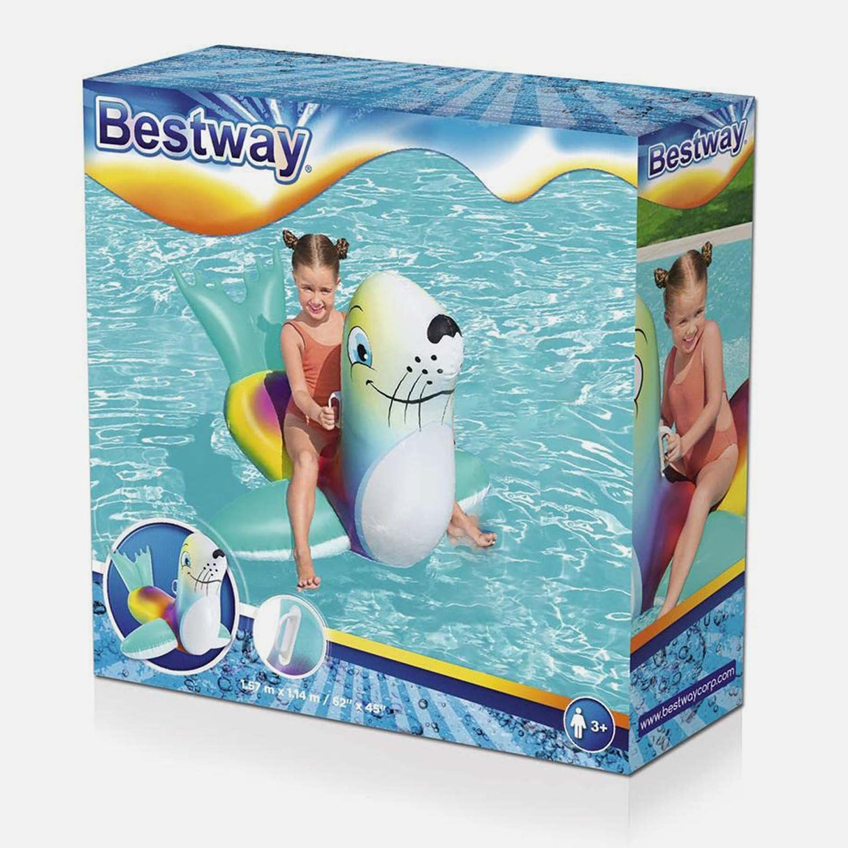 FLASH N' SPLASH SEAL RIDE-ON 62'X45'/1.57MX1.1 (3+Y)