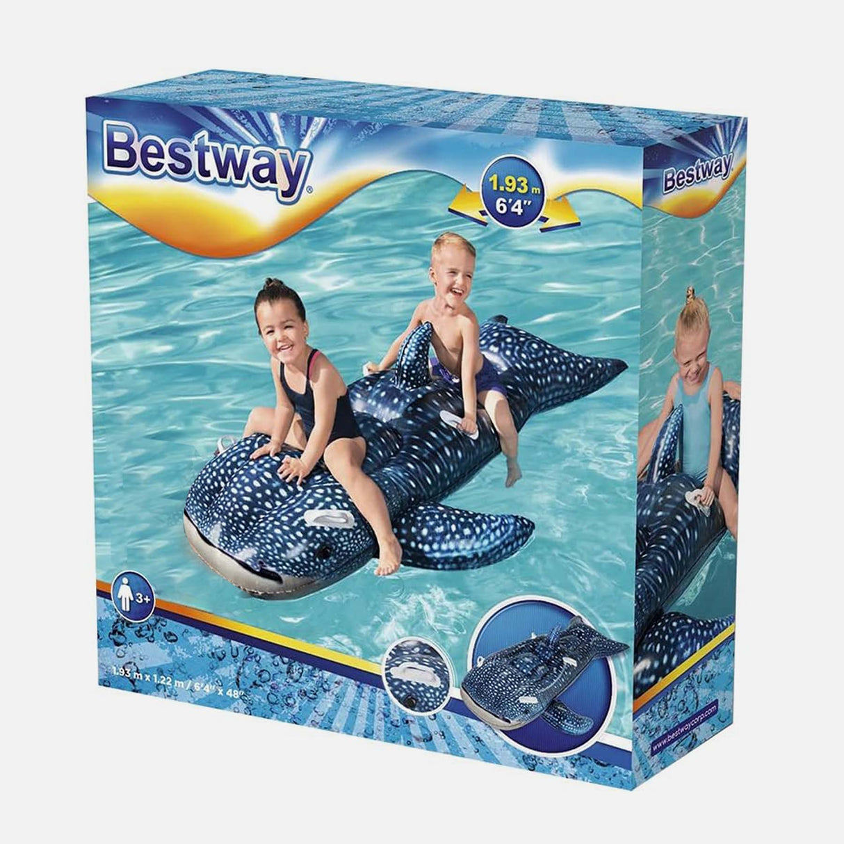 WHALETASTIC WONDERS RIDE-ON 6'4'X48'/1.93MX1.2 (3+Y)