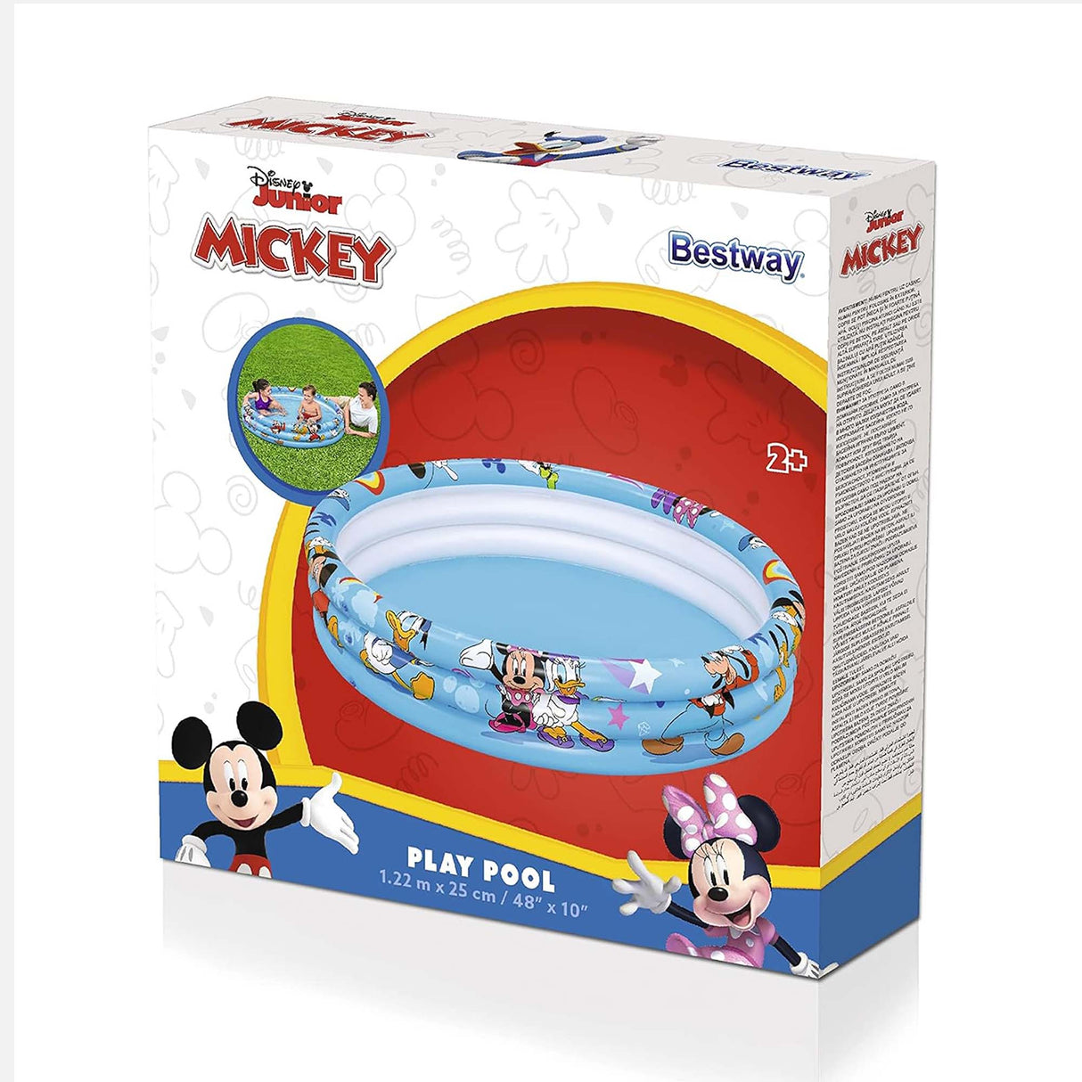 MICKEY MOUSE 3-RING POOL (1.22X.25M) (Y2+)