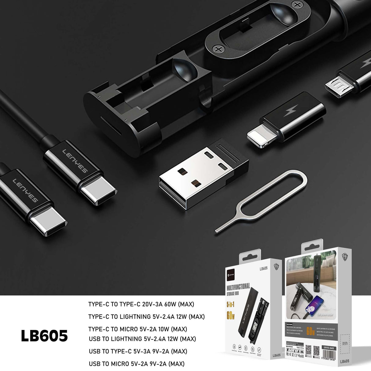 MULTIFUNCTIONAL CABLE 60W