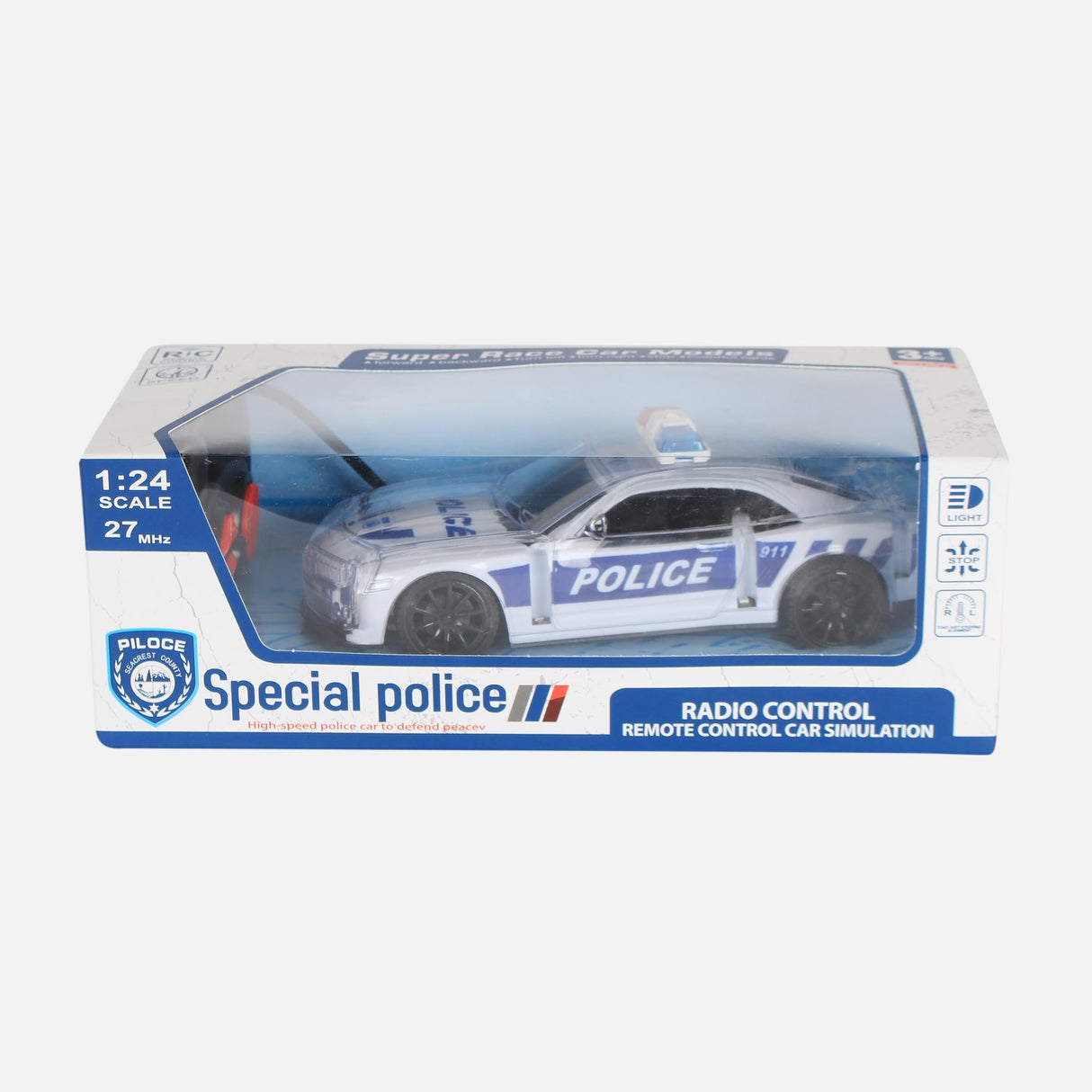 FOUR-WAY LIGHTS REMOTE CONTROL POLICE CAR