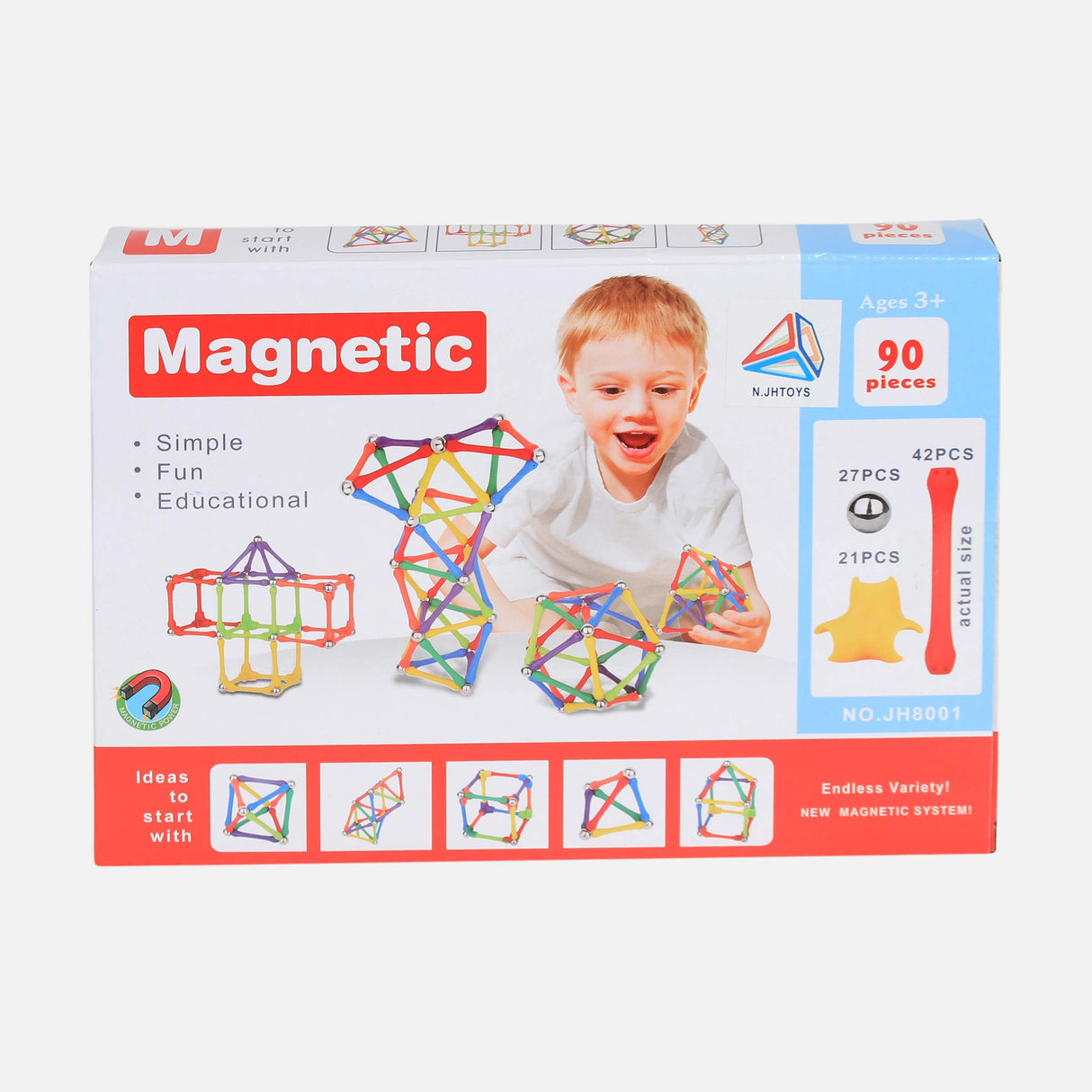 MAGNETIC BLOCKS 90PCS