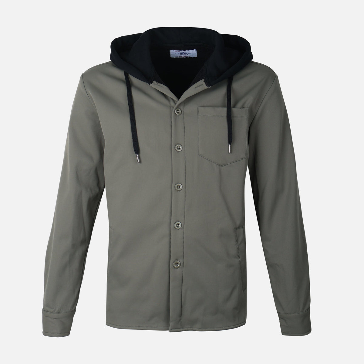 MEN LONG SLEEVE SHIRT WITH HOOD