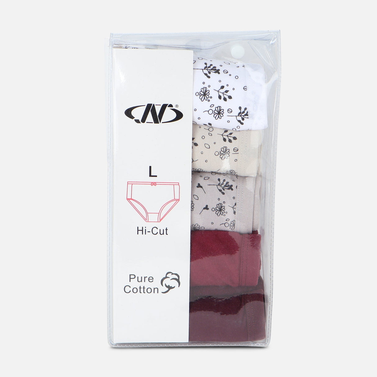 Women High-Waisted Panties 5 Pieces