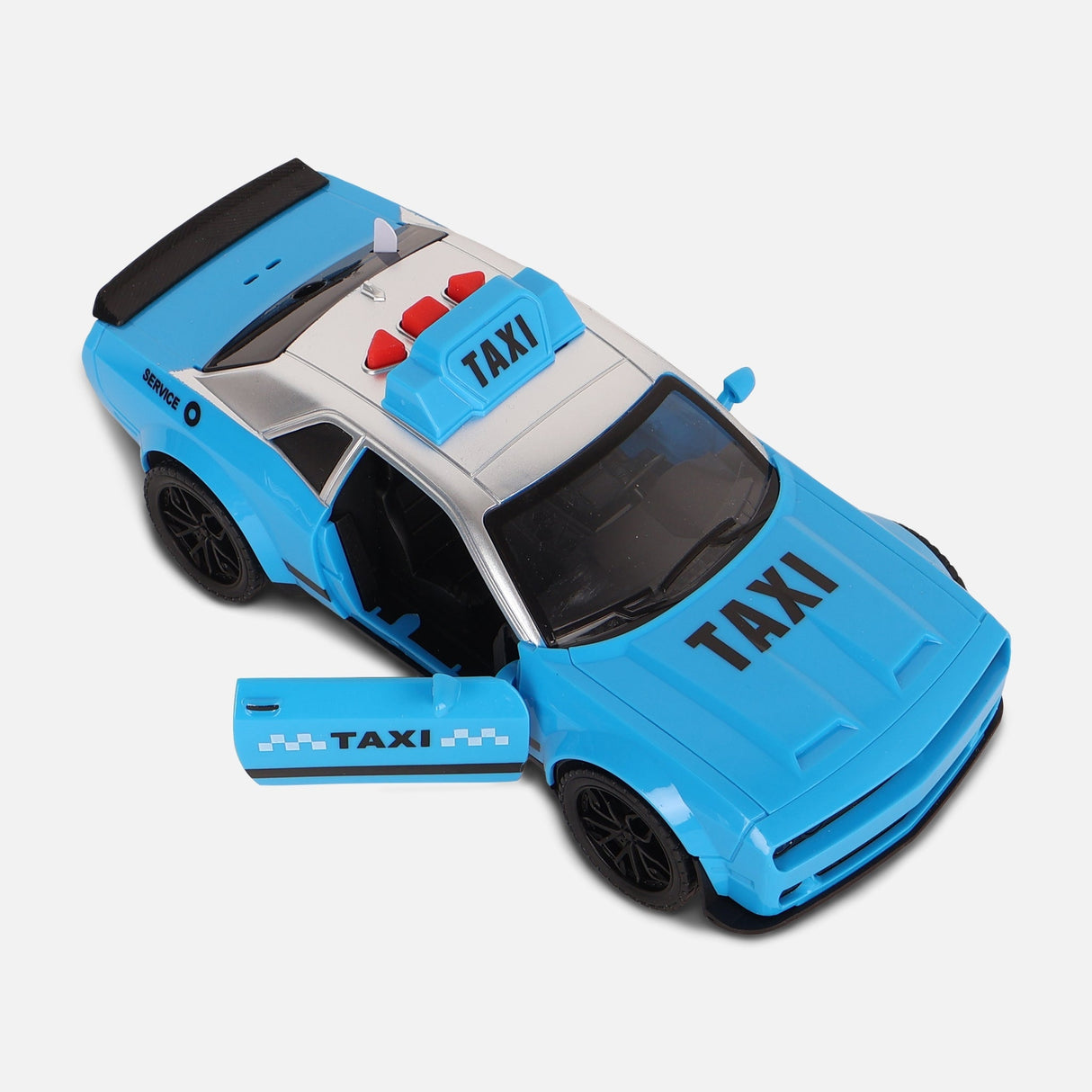 Friction Toy Car With Light And Music-Taxi