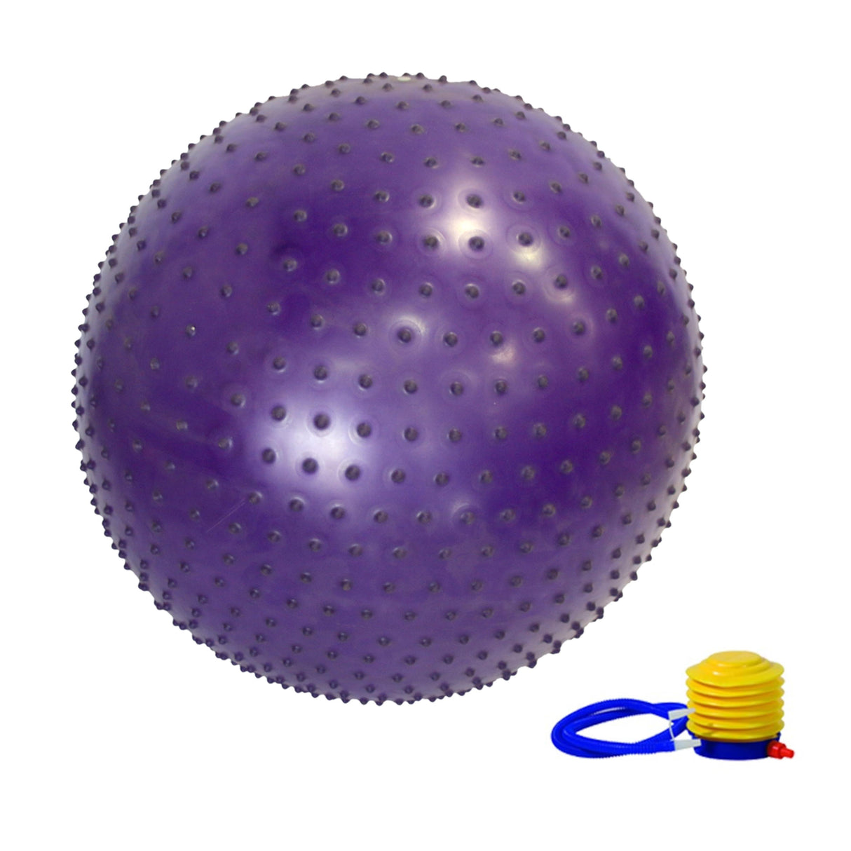 MASSAGE GYM BALL WITH FOOT PUMP QJ-BALL002 65CM-PURPLE