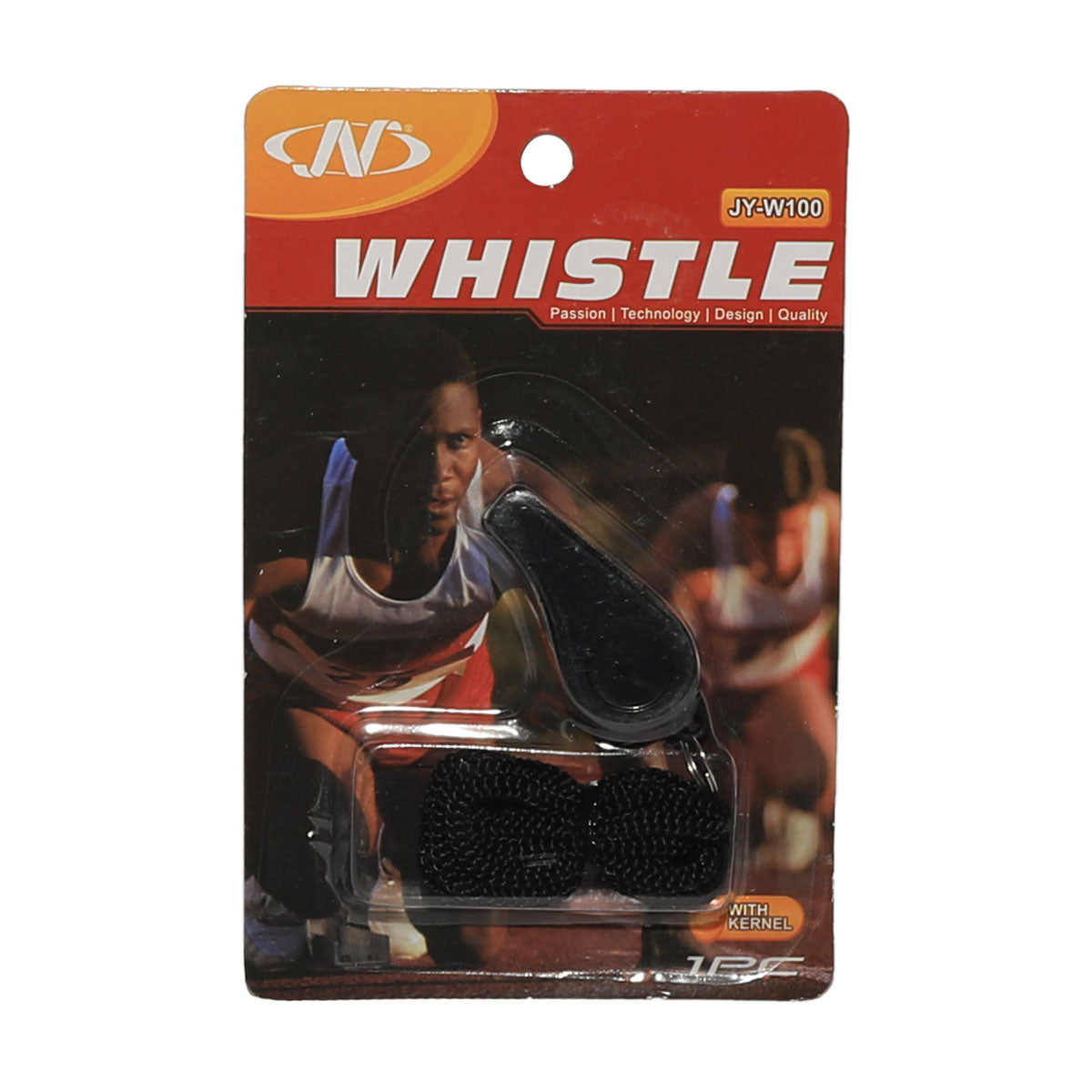 PLASTIC WHISTLE JY-W100 (5.5 X 2 X 2.4-BLACK)