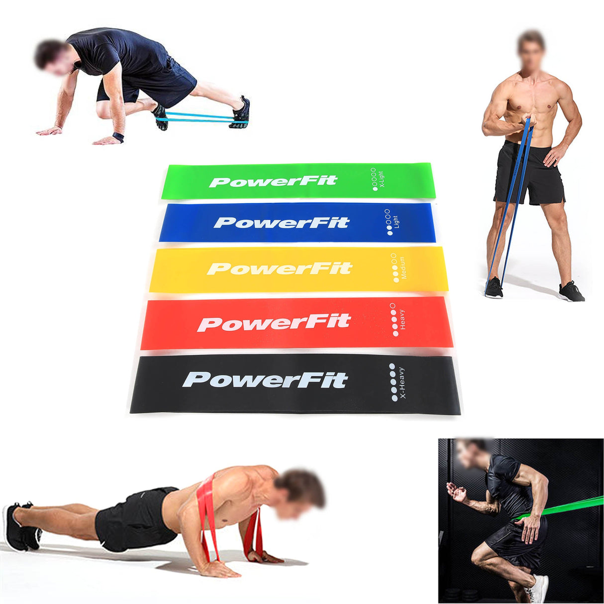 RESISTANCE EXERCISE LOOP 5PCS SET