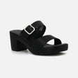 LADIES CASUAL SLIPPERS WITH SQUARE HEELS