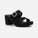 LADIES CASUAL SLIPPERS WITH SQUARE HEELS
