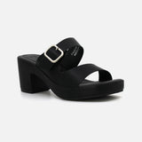LADIES CASUAL SLIPPERS WITH SQUARE HEELS