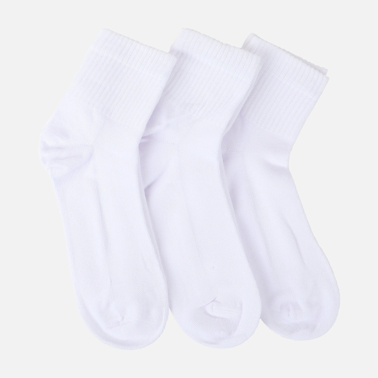 LADIES SCHOOL QUARTER SOCKS 3 PAIRS