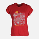 WOMEN VISCOSE LOOSE SHORT SLEEVE TEE